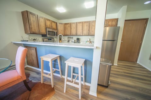 Convenient barstool seating