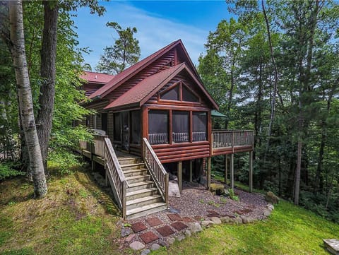 Front of the home from the Lake side