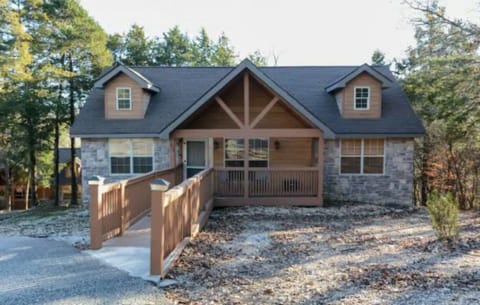Front of Cabin. Ample parking in front with no steps!