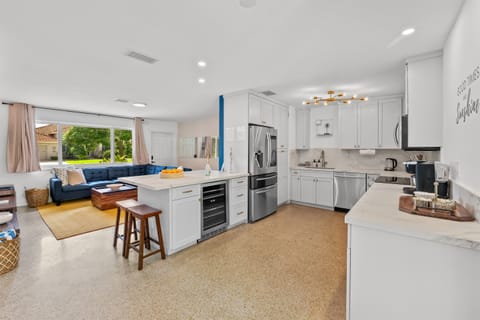 Open concept living allows the entire group to hang while cooking up some meals.