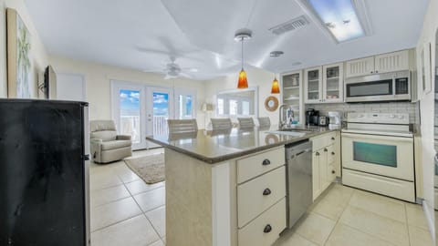 Kitchen Overlooks Living Room