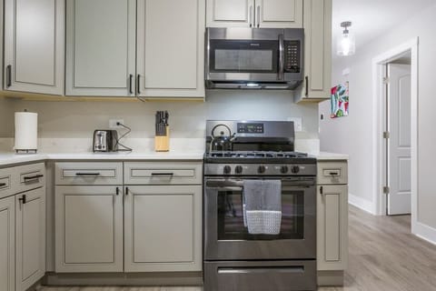 Fully stocked kitchen