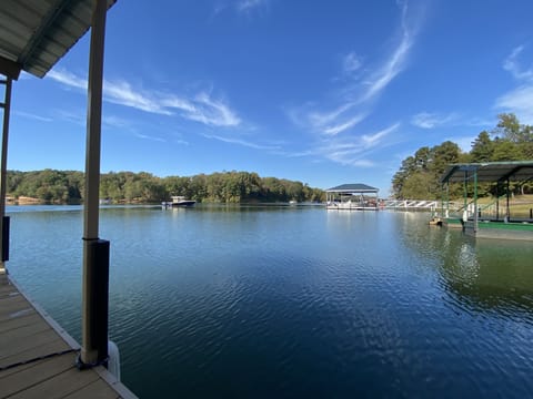 Looking towards the big water from the dock 