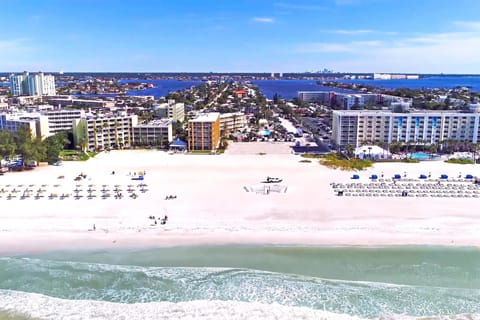 Excellent Beachfront Location! Enjoy the white, sandy beaches of St. Pete Beach.