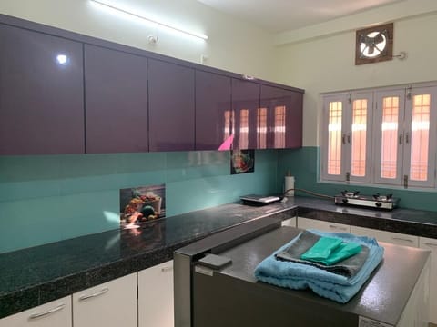 Kichen and cooking area.140 SqFt, with modular set up,  cooking aids , cuttlery