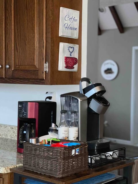 Coffee Haven - fully stocked. Drip and Keurig coffeemakers.