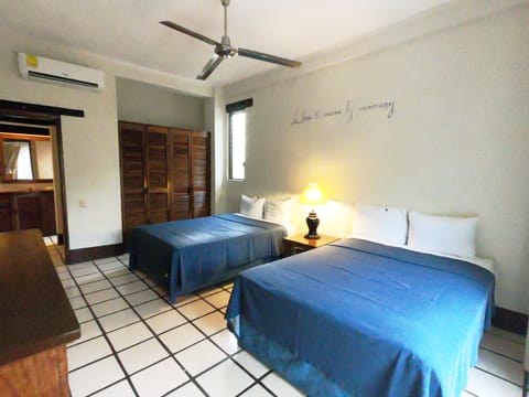 1 bedroom, 2 Q beds, plenty of storage space in closet & dressor. 