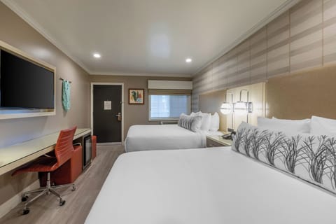 Arrive and relax in a bright room with easy-access comforts.