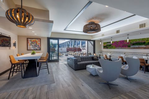 Relax in the stylish lounge with space to connect and recharge.