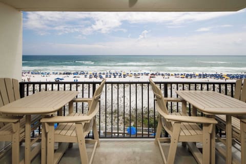 Private balcony with gulf front views