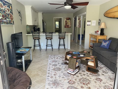 Living room and kitchen