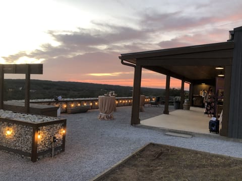 3500 SF Amenity Barn for receptions and gatherings with expansive front patio