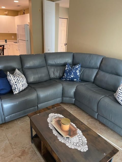 Livingroom view from doors to balcony