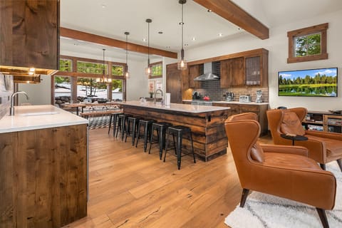 Eagle Aerie: - Open concept great room with a fantastic chef's kitchen and prep bar.