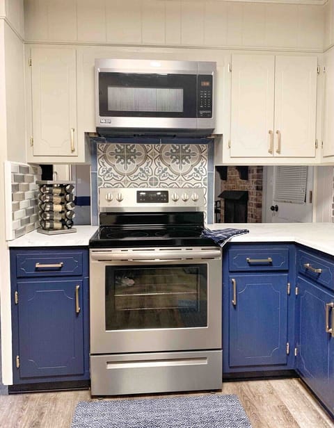 Stainless appliances and ample counter space.