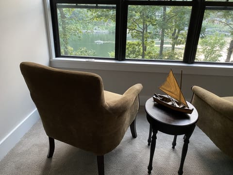 Master bedroom sitting area. 