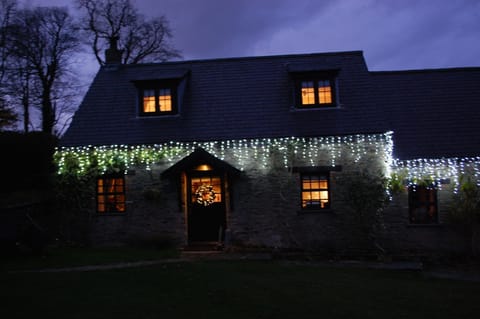 Xmas Lights Around Heather Cottage