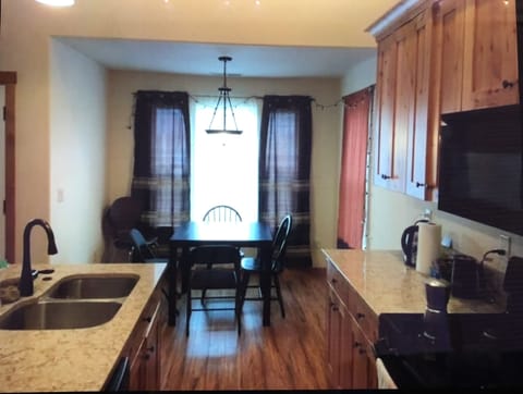 Dining room and kitchen