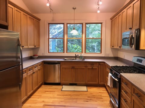 large fully stocked kitchen