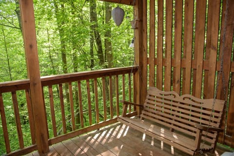 Rear deck swing