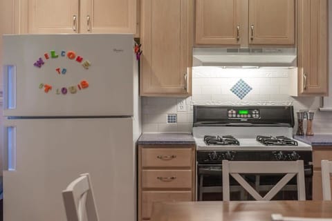 The kitchen comes stocked with everything you could need to bake, cook and create!