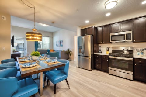 Kitchen and dining area