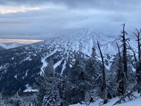View of Mt. Bachelor from the top of Tumalo Mountain