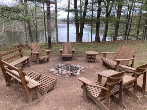Lake side firepit