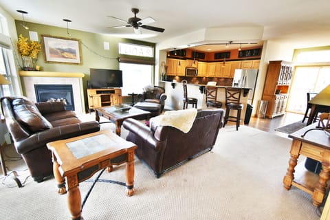 Living Room with Gas Fireplace, Flatscreen - Living Room with Gas Fireplace, Flatscreen