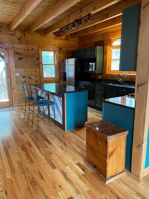 The kitchen is also easy to hang out in while cooking.