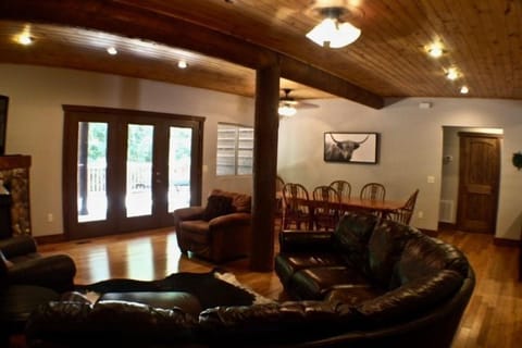 Large dining area downstairs and up!