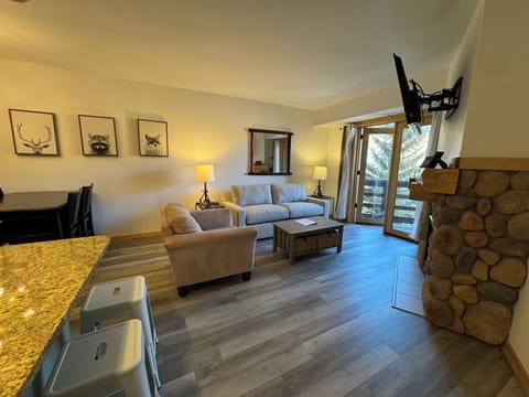 Living room with queen pull out sofa