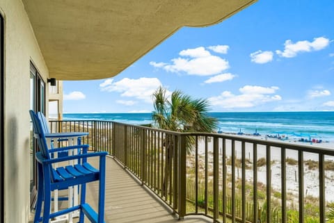 Enjoy the private balcony with a Gulf view