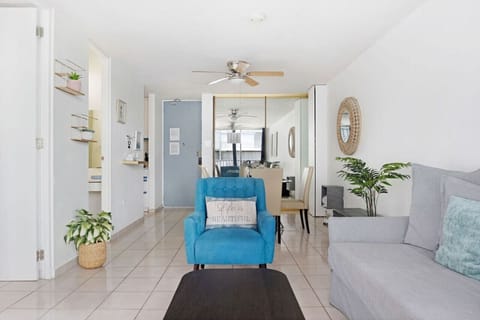 Open space living and dining room