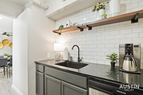 Fully equipped kitchen with all the essentials plus dishwasher