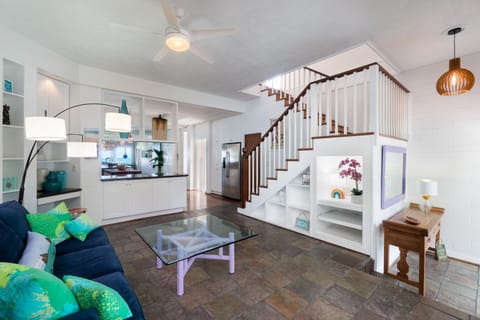 Cozy sitting room as you enter the home