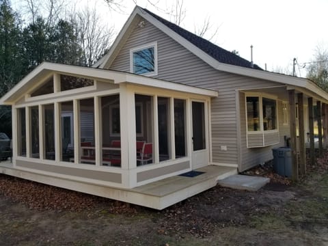 screen porch overlooking river