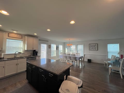 Dining table and 10 chairs available plus 3 bar stools!