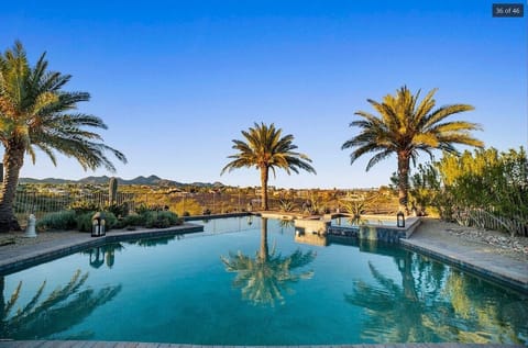 Incredible views and privacy are yours in this luxury executive retreat. 4 Peaks, McDowell Mountains, Red Rock , and even the famous Fountain of Fountain Hills can be seen from our home.