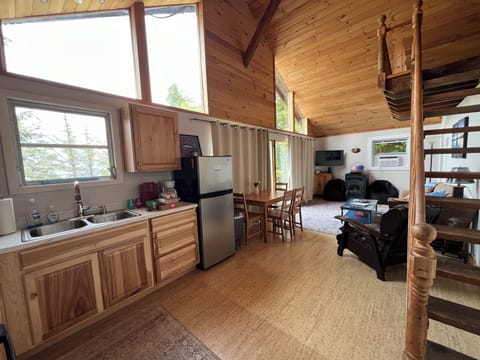 Open kitchen/living area