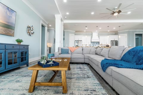 Living room and television area on main floor