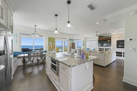 View of the main level from the kitchen