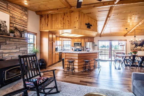 Kitchen Island View from Living Room