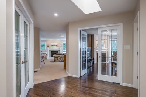 French door to family room and hallway to living room/Bedroom #4
