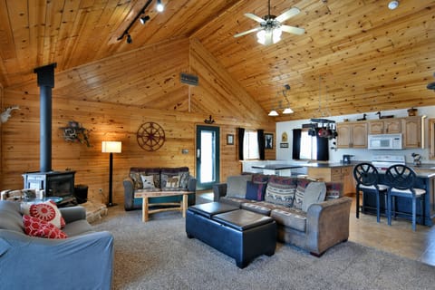 Full living room and kitchen/dining (kitchen/dining shown here is before remodel