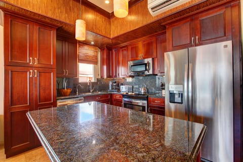 Fully stocked kitchen