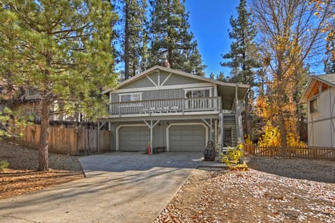 Photo of front of lodge on a beautiful spring day