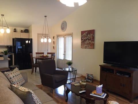 ADJOINING LIVING ROOM  The high ceiling gives a open airy feeling.