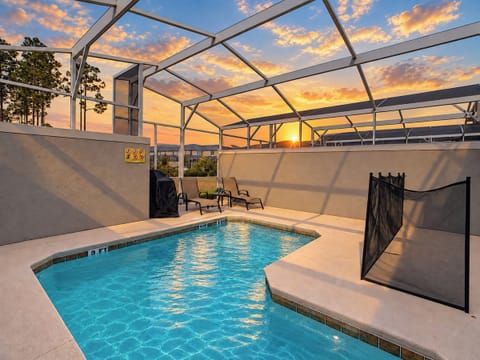 Screened-In Private Pool and Patio with Sunset Views
