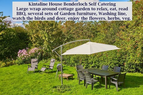 One of 4 dining areas for 6, large cottage garden, eat, relax, watch wildlife